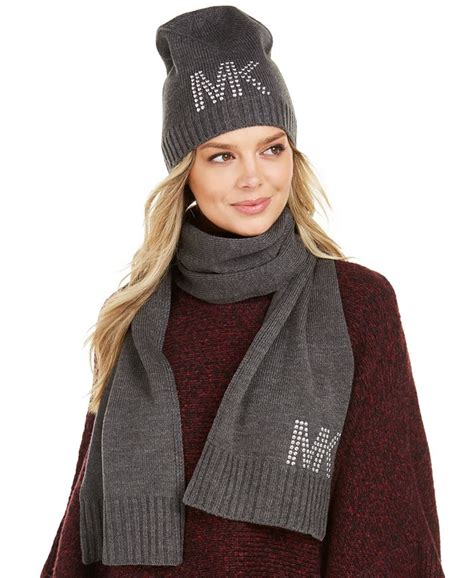 michael kors bobble hat|michael kors winter scarf.